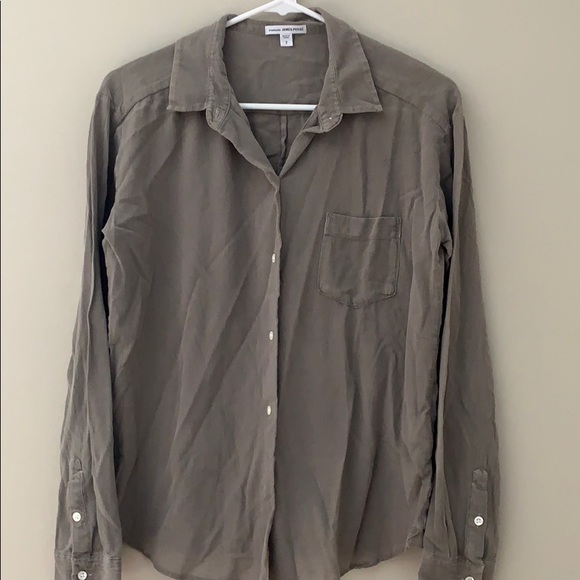 James Perse khaki utility shirt. Size 2 - Picture 1 of 5